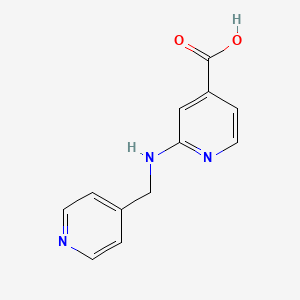 molecular formula C12H11N3O2 B1385815 2-[(4-Pyridinylmethyl)amino]isonicotinic acid CAS No. 1036467-08-9
