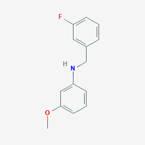 molecular formula C14H14FNO B1385816 N-(3-Fluorobenzyl)-3-methoxyaniline CAS No. 1021114-31-7