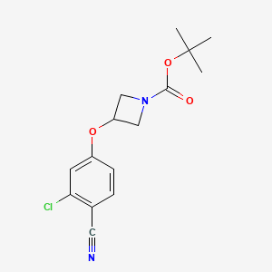 Tert-butyl 3-(3-chloro-4-cyanophenoxy)azetidine-1-carboxylate