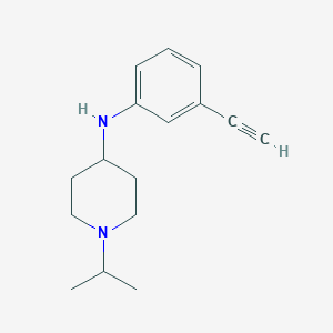N-(3-ethynylphenyl)-1-(propan-2-yl)piperidin-4-amine