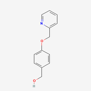 molecular formula C13H13NO2 B1385822 (4-(Pyridin-2-ylmethoxy)-phenyl)-methanol CAS No. 50596-34-4