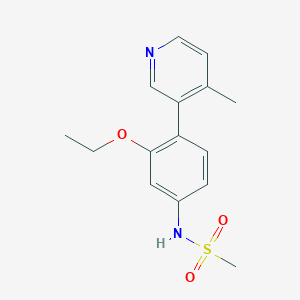 N-[3-ethoxy-4-(4-methylpyridin-3-yl)phenyl]methanesulfonamide