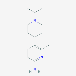 6-Methyl-5-(1-propan-2-ylpiperidin-4-yl)pyridin-2-amine