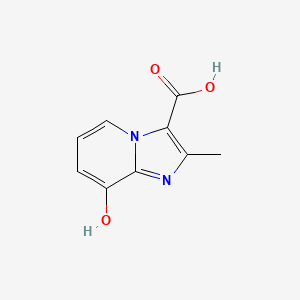 molecular formula C9H8N2O3 B13858249 8-Hydroxy-2-methylimidazo[1,2-a]pyridine-3-carboxylic acid 