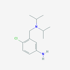 4-Chloro-3-[[di(propan-2-yl)amino]methyl]aniline