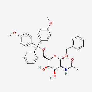 Benzyl 2-Acetamido-2-deoxy-6-dimethoxytrityl-a-D-galactopyranoside