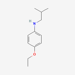 molecular formula C12H19NO B1385845 (4-Ethoxyphenyl)isobutylamine CAS No. 1019544-48-9