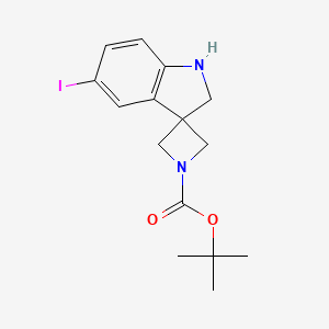 tert-Butyl 5'-Iodo-1',2'-dihydrospiro[azetidine-3,3'-indole]-1-carboxylate