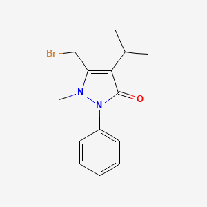 5-(Bromomethyl)-4-isopropyl-1-methyl-2-phenyl-1,2-dihydro-3H-pyrazol-3-one