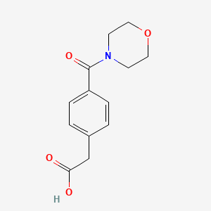 2-[4-(Morpholine-4-carbonyl)phenyl]acetic acid