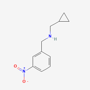 molecular formula C11H14N2O2 B1385850 (Cyclopropylmethyl)[(3-nitrophenyl)methyl]amine CAS No. 1020979-58-1