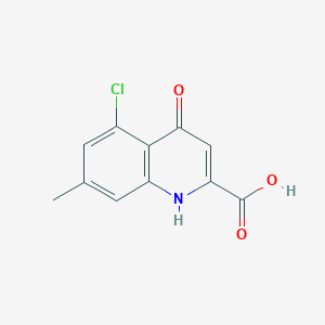 molecular formula C11H8ClNO3 B13858506 5-chloro-7-methyl-4-oxo-1H-quinoline-2-carboxylic acid 