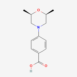 molecular formula C13H17NO3 B1385851 4-(cis-2,6-Dimethylmorpholino)benzoic acid CAS No. 1544684-33-4