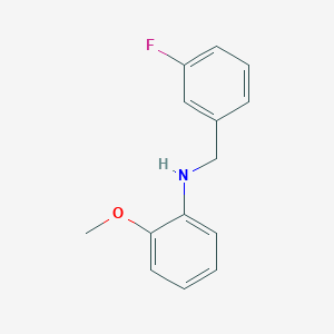 molecular formula C14H14FNO B1385855 N-(3-Fluorobenzyl)-2-methoxyaniline CAS No. 1019565-39-9