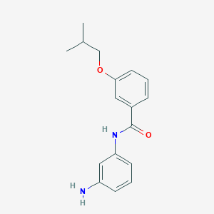 molecular formula C17H20N2O2 B1385862 N-(3-Aminophenyl)-3-isobutoxybenzamide CAS No. 1020054-46-9