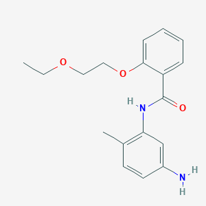 molecular formula C18H22N2O3 B1385865 N-(5-Amino-2-methylphenyl)-2-(2-ethoxyethoxy)-benzamide CAS No. 1020054-84-5