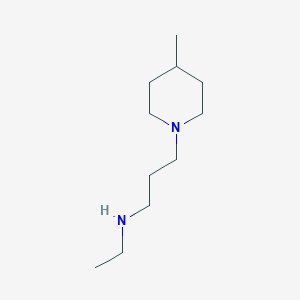 molecular formula C11H24N2 B1385878 N-Ethyl-3-(4-methyl-1-piperidinyl)-1-propanamine CAS No. 1040690-68-3