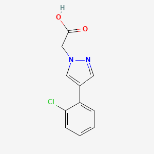 2-[4-(2-Chlorophenyl)pyrazol-1-yl]acetic acid