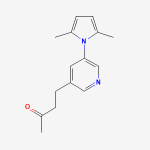 4-[5-(2,5-Dimethylpyrrol-1-yl)pyridin-3-yl]butan-2-one