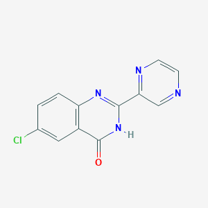 6-chloro-2-pyrazin-2-yl-3H-quinazolin-4-one