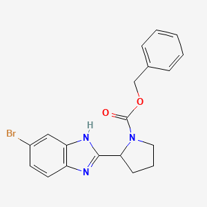 benzyl 2-(6-bromo-1H-benzimidazol-2-yl)pyrrolidine-1-carboxylate