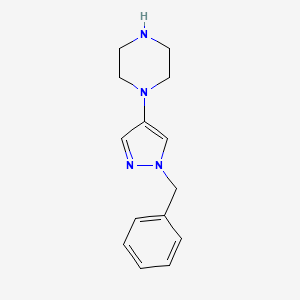 1-(1-Benzylpyrazol-4-yl)piperazine