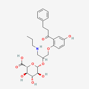 molecular formula C27H35NO10 B13858858 5-Hydroxy Propafenone beta-D-Glucuronide 