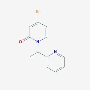 4-Bromo-1-(1-pyridin-2-ylethyl)pyridin-2-one