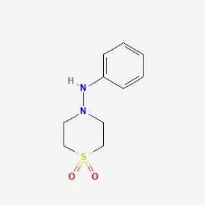 N-Phenylthiomorpholin-4-amine 1,1-dioxide