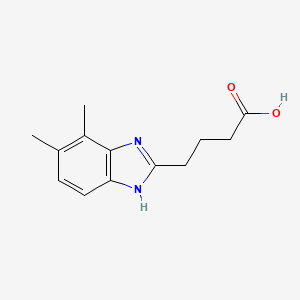 molecular formula C13H16N2O2 B1385892 4-(4,5-Dimethyl-1H-benzimidazol-2-YL)butanoic acid CAS No. 933682-40-7