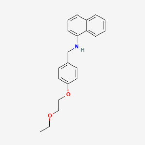 molecular formula C21H23NO2 B1385893 N-[4-(2-Ethoxyethoxy)benzyl]-1-naphthalenamine CAS No. 1040681-80-8