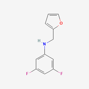 molecular formula C11H9F2NO B1385897 (3,5-Difluorophenyl)(2-furylmethyl)amine CAS No. 1021049-63-7