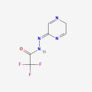 2,2,2-trifluoro-N-[(Z)-2H-pyrazin-5-ylideneamino]acetamide