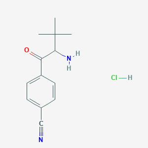 4-(2-Amino-3,3-dimethylbutanoyl)benzonitrile hydrochloride