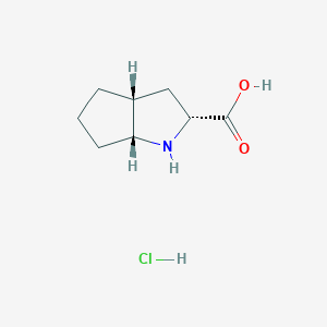 (+/-)-Octahydrocyclopenta[b]pyrrole-2-carboxylic acid hydrochloride