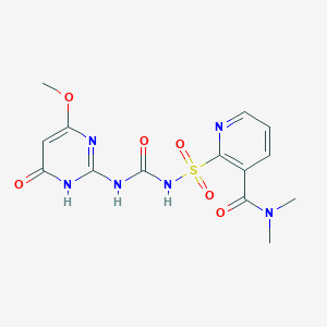 2-(N-((4-Hydroxy-6-methoxypyrimidin-2-yl)carbamoyl)sulfamoyl)-N,N-dimethylnicotinamide