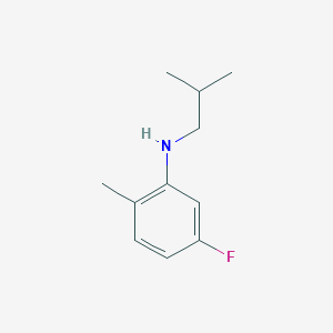 molecular formula C11H16FN B1385909 (5-Fluoro-2-methylphenyl)isobutylamine CAS No. 1019518-96-7