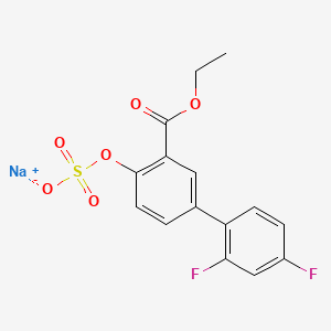 Sodium 3-(Ethoxycarbonyl)-2',4'-difluoro-[1,1'-biphenyl]-4-yl Sulfate