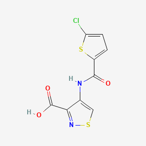 4-{[(5-Chloro-2-thienyl)carbonyl]amino}isothiazole-3-carboxylic acid