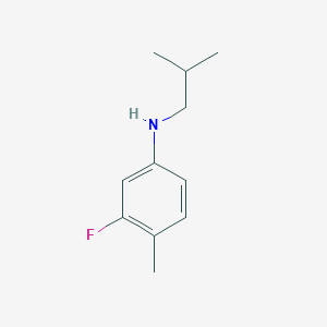 molecular formula C11H16FN B1385911 (3-Fluoro-4-methylphenyl)isobutylamine CAS No. 1019571-11-9