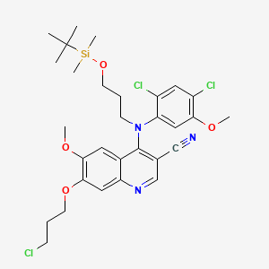 1-Chloro-1-desmethylpiperazinyl-bosutinib N-Propoxy(tert-butyl)dimethylsilane