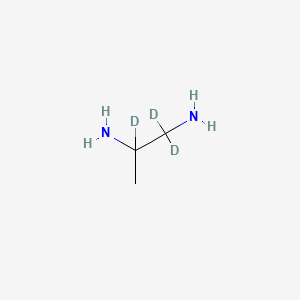 molecular formula C3H10N2 B13859124 rac 1,1,2-Diaminopropane-d3 