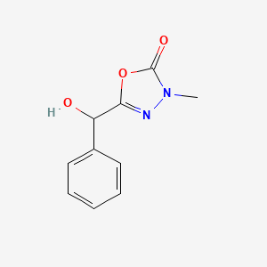 molecular formula C10H10N2O3 B13859127 5-[Hydroxy(phenyl)methyl]-3-methyl-1,3,4-oxadiazol-2-one 