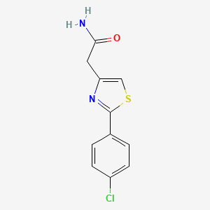 2-[2-(4-Chlorophenyl)-1,3-thiazol-4-yl]acetamide