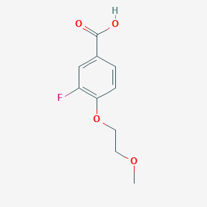 B1385930 3-Fluoro-4-(2-methoxyethoxy)benzoic acid CAS No. 570408-25-2