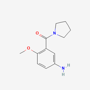 B1385934 (5-Amino-2-methoxyphenyl)(pyrrolidin-1-yl)methanone CAS No. 1071292-71-1