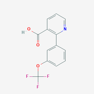 B1385941 2-[3-(Trifluoromethoxy)phenyl]nicotinic acid CAS No. 1086380-02-0