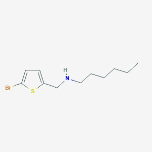 molecular formula C11H18BrNS B1385944 [(5-Bromothiophen-2-yl)methyl](hexyl)amine CAS No. 1038224-37-1