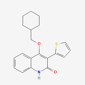 4-(cyclohexylmethoxy)-3-thiophen-2-yl-1H-quinolin-2-one