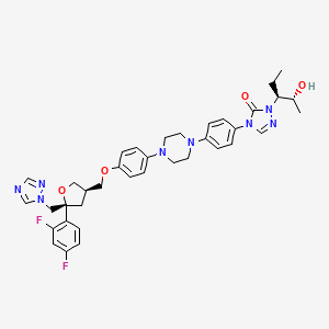 4-[4-[4-[4-[[(3R,5R)-5-(2,4-difluorophenyl)-5-(1,2,4-triazol-1-ylmethyl)oxolan-3-yl]methoxy]phenyl]piperazin-1-yl]phenyl]-2-[(2R,3S)-2-hydroxypentan-3-yl]-1,2,4-triazol-3-one